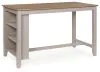 Ashley Furniture PCD403-13 Harperfeld - Rectangular Dining Room Counter Table - Natural / Gray