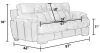 Jackson 429603-1152/18-1300/28 Drummond - Sofa - Steel