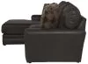 Jackson Furniture Industries 4378/42/75-09 Jackson Furniture Industries 4378/42/75-09 Denali - 2 Piece Italian Leather Match Sofa Chaise With Left Side Facing Chaise - Chocolate