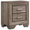 CoasterEveryday 204191KW-S4 Kauffman - 4 Piece California King Bedroom Set - Washed Taupe