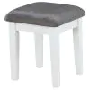 CoasterEveryday 931149 Elijah - Vanity Set With Lighting & Stool - White And Dark Gray