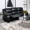 Coaster Fine Furniture 610244 Camila - Upholstered Motion Reclining Sofa - Black
