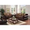 Furniture of America SM6106N-SF Franklin - Sofa - Dark Brown / Tan