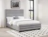 Coaster Fine Furniture 300719KW Patricia - Boucle Upholstered California King Bed - Gray