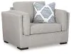 Benchcraft® 5450323 Benchcraft® 5450323 Evansley - Chair And A Half - Pewter