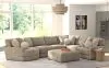 Jackson Furniture Industries 3145/73/59/31/92/28-28 Jackson Furniture Industries 3145/73/59/31/92/28-28 Turner - 5 Piece Sectional With LSF Cuddler With Cocktail Ottoman - Mushroom