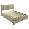 Coaster Fine Furniture 316010QB2 Wheatland - Queen Footboard & Side Rails, Box 2 of 2 - Light Brown
