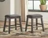 Ashley Furniture D388-024 Caitbrook - Upholstered Stool (Set of 2) - Gray