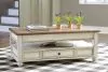 Ashley Furniture T523-9 Realyn - Lift Top Cocktail Table - White / Brown