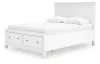 Ashley Furniture B680B20 Ashley Furniture B680B20 Fortman - Queen Panel Storage Bed - White