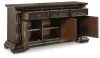 Ashley Furniture D947-80 Maylee - Dining Room Buffet - Dark Brown