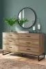 Ashley Furniture EB1866/231/156/112 Ashley Furniture EB1866/231/156/112 Deanlow - 3 Pc. - Dresser, Full Platform Panel Bed - Honey