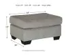Ashley Furniture 87214/38/35/20/14 Ashley Furniture 87214/38/35/20/14 Altari - 4 Pc. - Sofa, Loveseat, Chair, Ottoman - Alloy