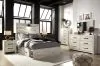 Ashley Furniture B192/31/36/46/87/84/50(2)/92(2)/B100-12 Ashley Furniture B192/31/36/46/87/84/50(2)/92(2)/B100-12 Cambeck - 10 Pc. - Dresser, Mirror, Chest, Full Panel Bed with 4 Storage Drawers, 2 Nightstands - Whitewash