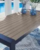 Ashley Furniture PCP587-625 East Beach - Rectangular Dining Table With Umbrella Option - Blue