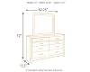 Ashley Furniture B070B1 Ashley Furniture B070B1 Culverbach - Dresser, Mirror - Gray