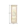 Pulaski Furniture 20205 PFC Curios - Mirrored 4 Shelf Corner Curio Cabinet - Victorian Brown