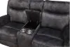 New Classic U456-25P1-SGY Park City - Console Loveseat With Power Footrest - Slate