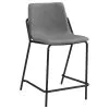 CoasterEveryday 183452 Earnest - Upholstered Counter Chair (Set of 2) - Gray