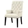 CoasterEssence 190163 Alana - Fabric Upholstered Dining Arm Chair - Beige
