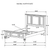 CoasterEssence 201301Q Sandy Beach - Wood Queen Panel Bed - Cream White