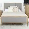 CoasterElevations 224301Q Arini - Upholstered Queen Panel Bed Sand - Wash And Gray