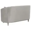 CoasterElevations 508462 Avonlea - Upholstered Sloped Arm Loveseat Velvet - Pearl Silver