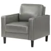 Coaster Fine Furniture 508367 Ruth - Upholstered Track Arm Accent Chair - Gray
