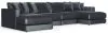 Jackson Furniture Industries 2245/75/31/76-23 Jackson Furniture Industries 2245/75/31/76-23 Remington - 4 Piece Modular Double Chaise Sectional - Slate
