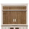 Liberty Furniture 498-EC69 Morgan Creek - Entertainment Hutch - Antique White / Wirebrushed Tobacco Accents