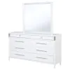Coaster Fine Furniture 225073M Gracemont - 8-Drawer Bedroom Dresser With Mirror - White
