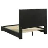 Coaster Fine Furniture 315911BLKKE Medley - Genuine Leather Eastern King Platform Bed - Black