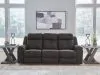 Benchcraft® 63605/88/94 Brysonview - 2 Pc. - Reclining Sofa, Reclining Loveseat With Console - Charcoal