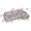 ACME LV07170 Dorcas - Sectional Sofa - Gray