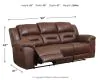 Ashley Furniture 3990488 Ashley Furniture 3990488 Stoneland - Reclining Sofa - Chocolate