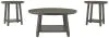 Ashley Furniture T188-13 Caitbrook - Occasional Table Set (Set of 3) - Gray