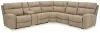 Ashley Furniture 61004S7 Ashley Furniture 61004S7 Next-Gen Durapella - 6-Piece Power Reclining Sectional With Storage Console - Sand