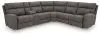 Ashley Furniture 61003/58/57/31/77/46/62/13 Ashley Furniture 61003/58/57/31/77/46/62/13 Next-Gen Durapella - 7 Pc. - 6-Piece Power Reclining Sectional, Power Recliner - Slate