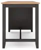Ashley Furniture D396-13 Gesthaven - Rectangular Dining Room Counter Table - Natural / Brown