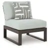 Ashley Furniture P490P1 Ashley Furniture P490P1 Beachloft - 6-Piece Outdoor Sectional - Black / Gray