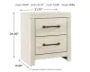 Ashley Furniture B192/31/36/57/54/60(2)/92(2)/B100-13 Ashley Furniture B192/31/36/57/54/60(2)/92(2)/B100-13 Cambeck - 9 Pc. - Dresser, Mirror, Queen Panel Bed with 4 Storage Drawers, 2 Nightstands - Whitewash
