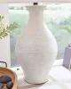 Ashley Furniture L100884 Ashbend - Ceramic Table Lamp - Antique White