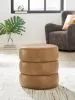 Ashley Furniture A3000791 Ummi - Swivel Accent Ottoman - Caramel