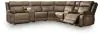 Ashley Furniture PC82305S7 Ashley Furniture PC82305S7 Max-Momentum - 7-Piece Power Reclining Sectional With 2 Audio Consoles - Biscotti