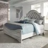 Liberty Furniture 244-BR-QUB Liberty Furniture 244-BR-QUB Magnolia Manor - Queen Upholstered Bed With Upholstered Footboard - Antique White