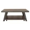 Liberty Furniture 406-OT1014 Modern Farmhouse - Oversized Square Cocktail Table - Dusty Charcoal