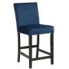 New Classic D400-52S-BLU New Classic D400-52S-BLU Celeste - 5 Piece Marble Finish Counter Dining Set (Table & 4 Chairs) - Blue