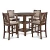 New Classic D3651-52S-CHY New Classic D3651-52S-CHY Amy - 5 Piece Counter Dining Set - Cherry
