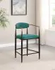 Coaster Fine Furniture 121185 Tina - Fabric Upholstered Counter Chair (Set of 2) - Green