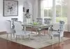 Furniture of America CM3241GY-SC-2PK Adalia - Wingback Chair (Set of 2) - Silver / Dark Gray